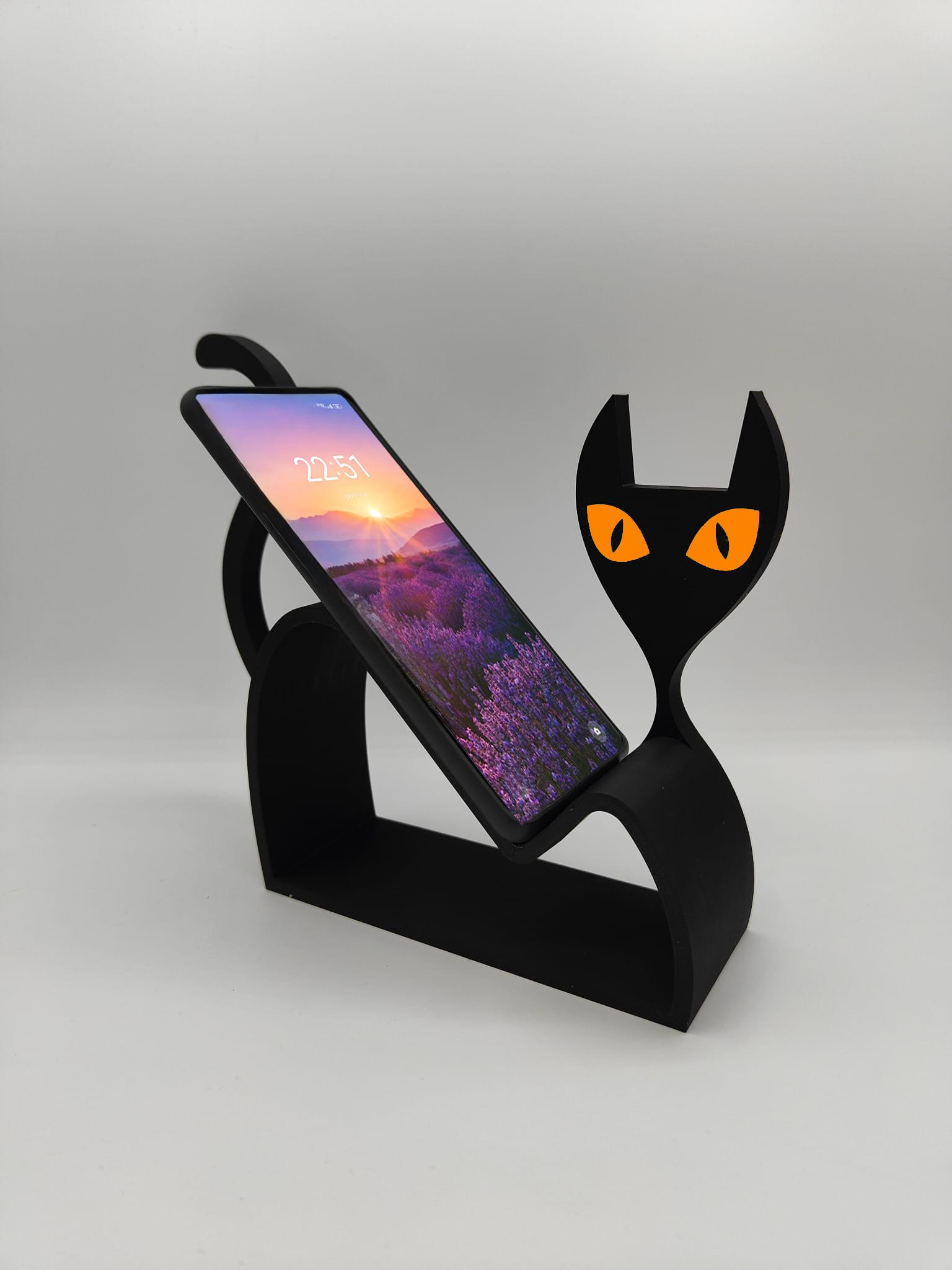Cat Phone Stand 3d model