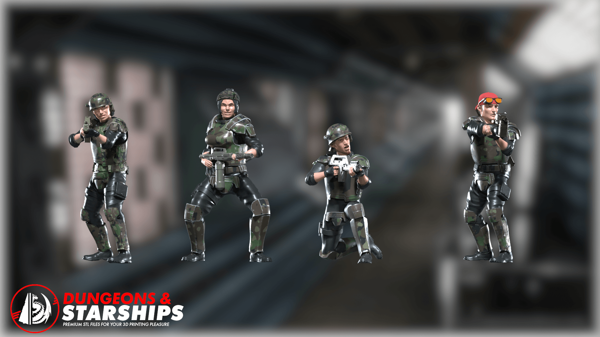 Colonial Marines Miniatures - Aliens 3d model