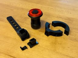 Bike light seat post bracket 3d model