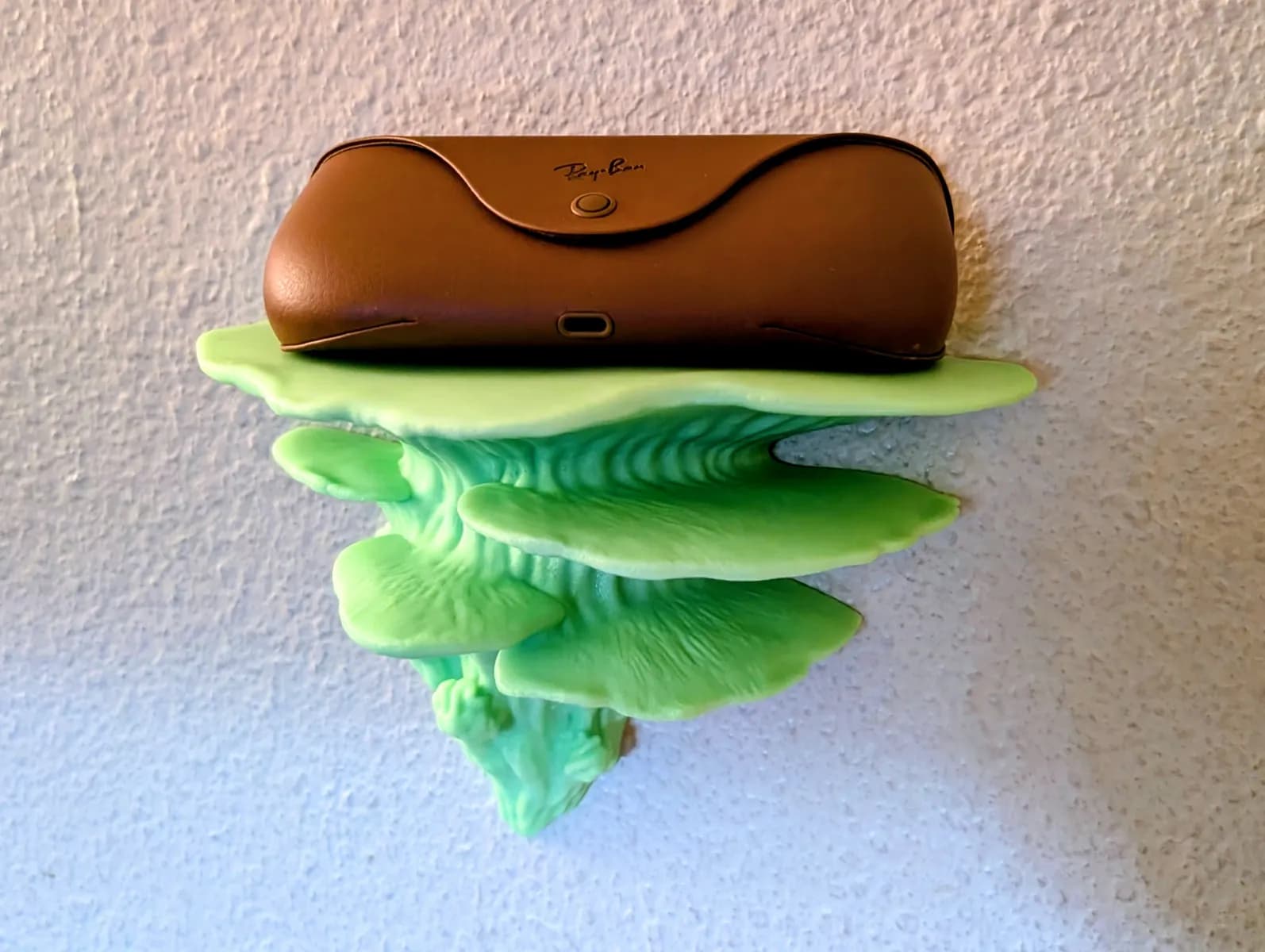 Mushroom Wall Shelf – Organic Functional Art 3d model