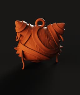 Mummy Cat Ornament STL | Fun Décor 3D Print | Hangable 3d model