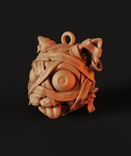 Mummy Cat Ornament STL | Fun Décor 3D Print | Hangable 3d model