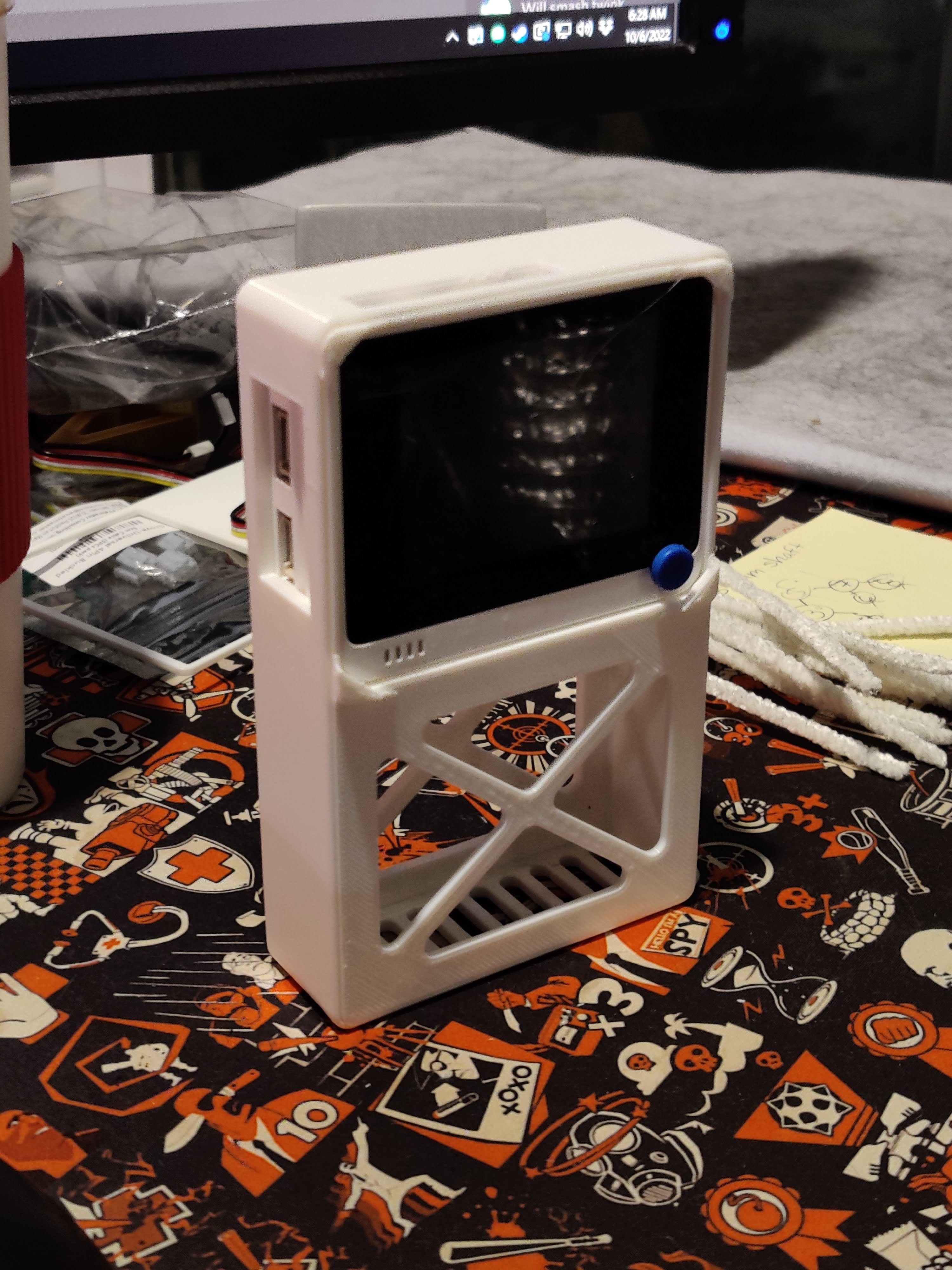 Wio Terminal + Battery Pack Project case - v2 w/ Lid - 3d model