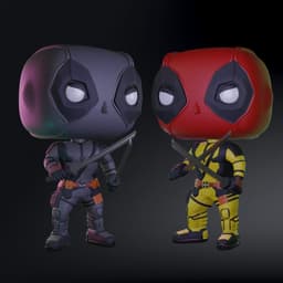 Funko Pop WolverinePool And Deadpool Bundle / Deadpool && Wolverine 3d model