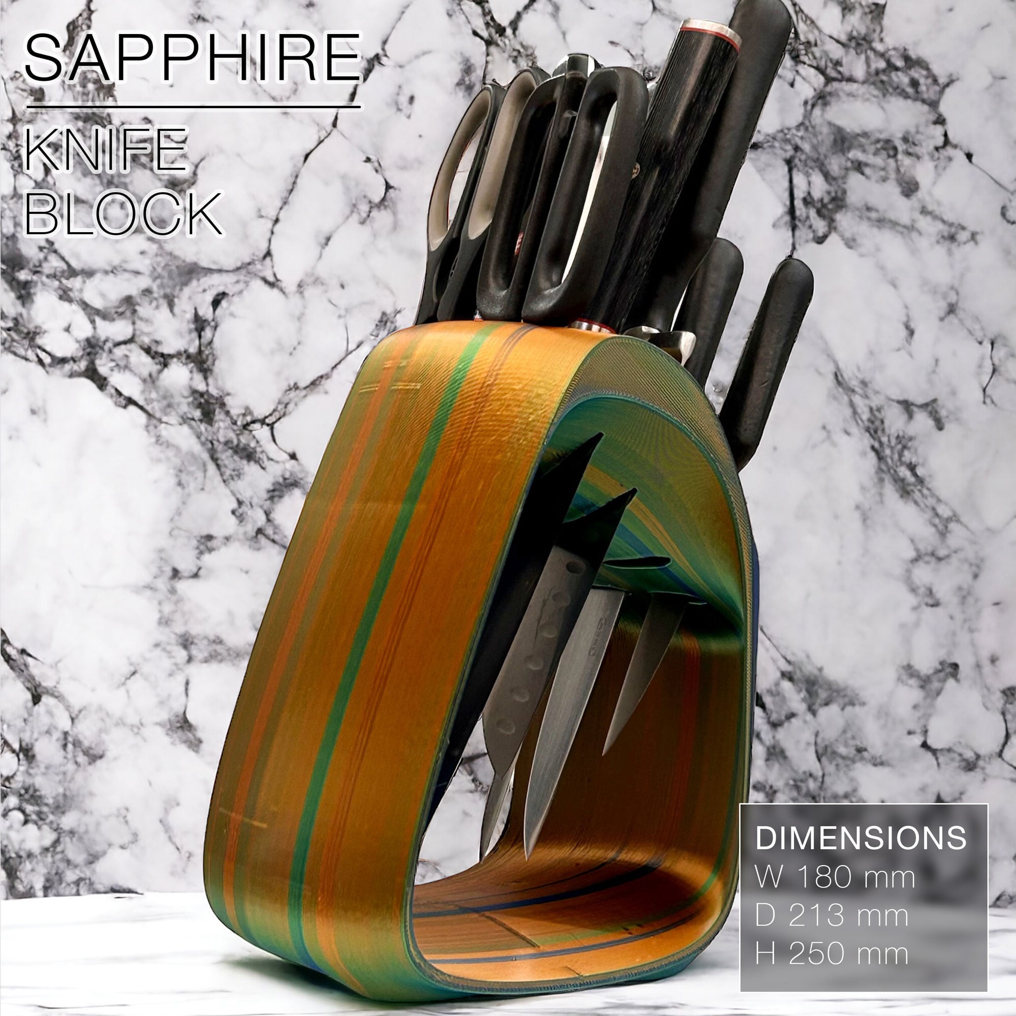 SAPPHIRE | Knife Rack 3d model