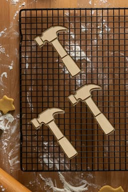 Hammer Cookie Cutter, Biscuit Cutter 3d model