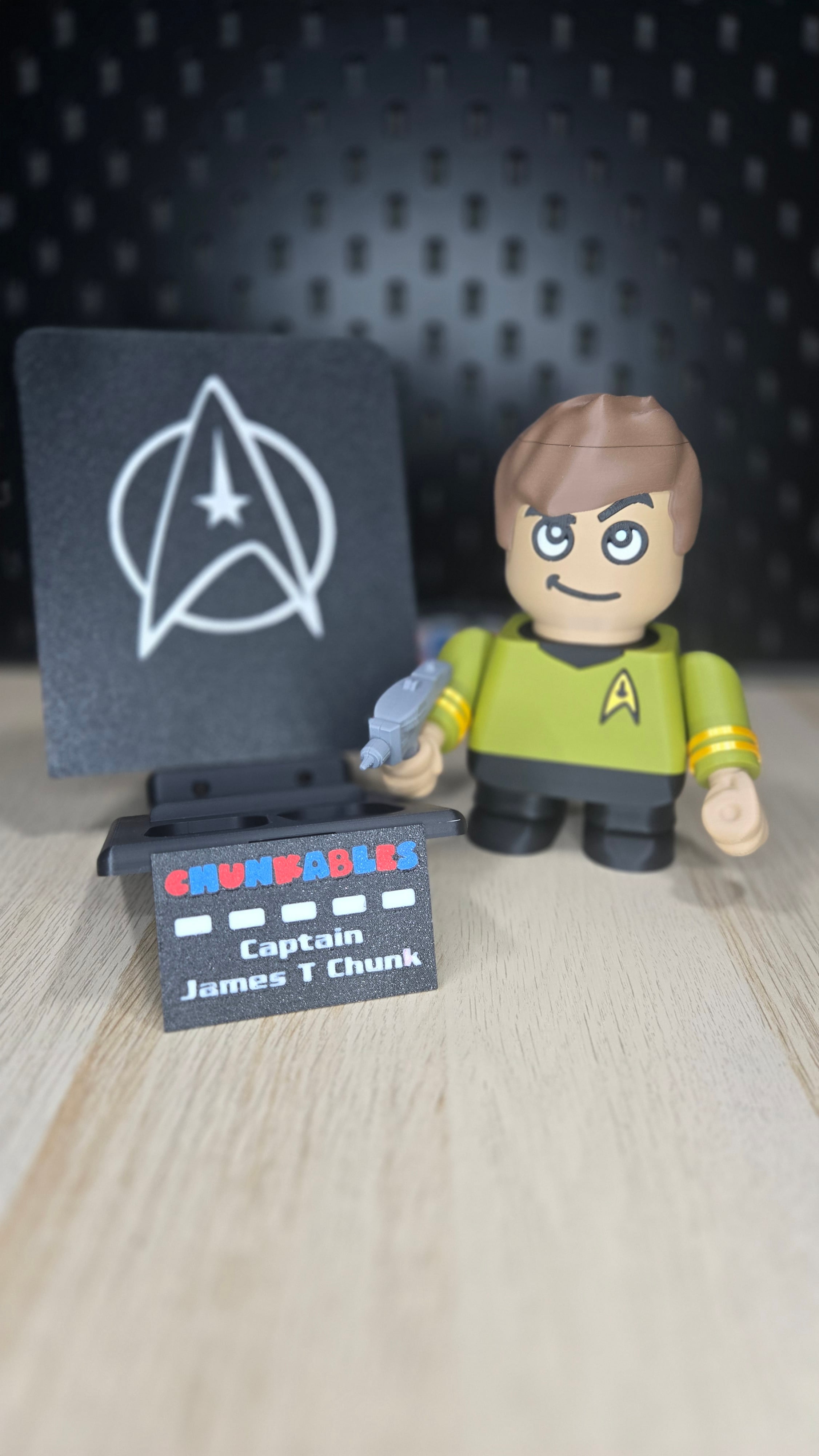 Captain James T. Chunk Multicolor Nameplates 3d model