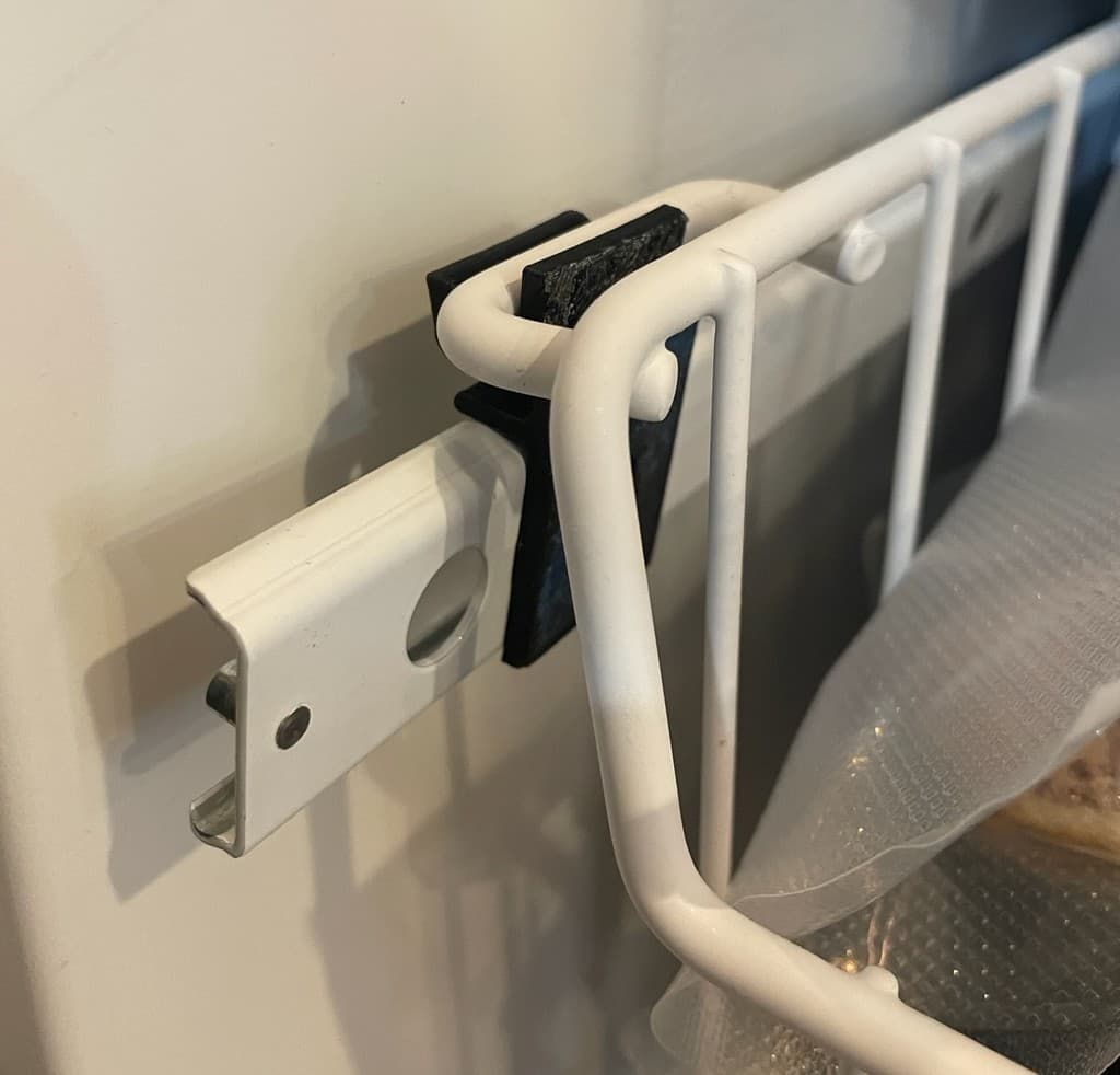 Freezer Bracket Clip for Sliding Wire Shelf/Basket 3d model