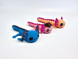 Pocket Pet Baby Sheriff Articulated Axolotl 3d model