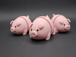 Cute Piglet clicker and keychain 3d model