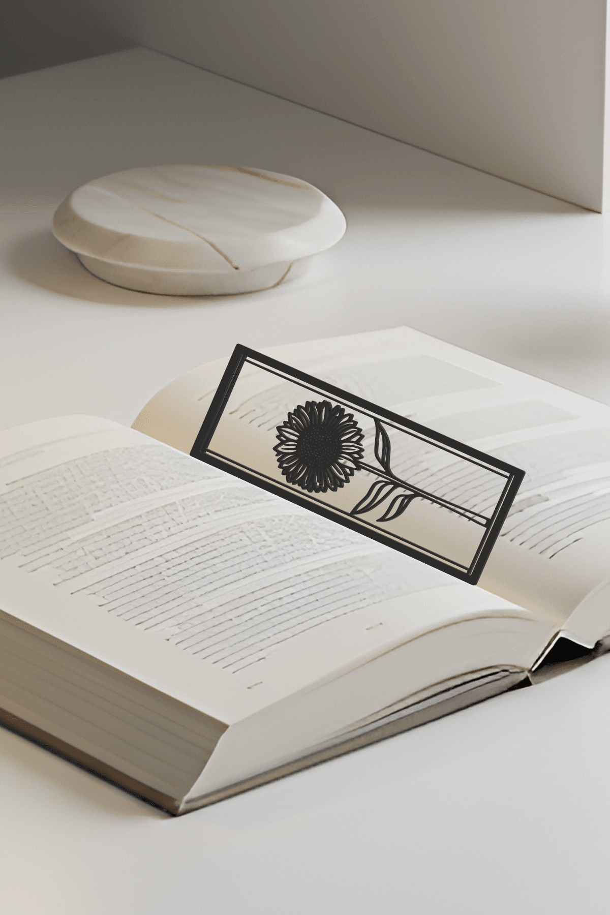 Sunflower Bookmark, Creativity Bookmark, Gift Idea 3d model
