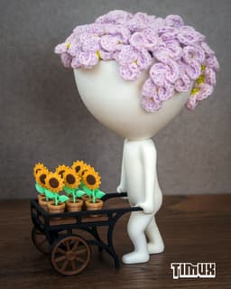 ROBERT PLANT WITH A SUNFLOWERS CART 3d model