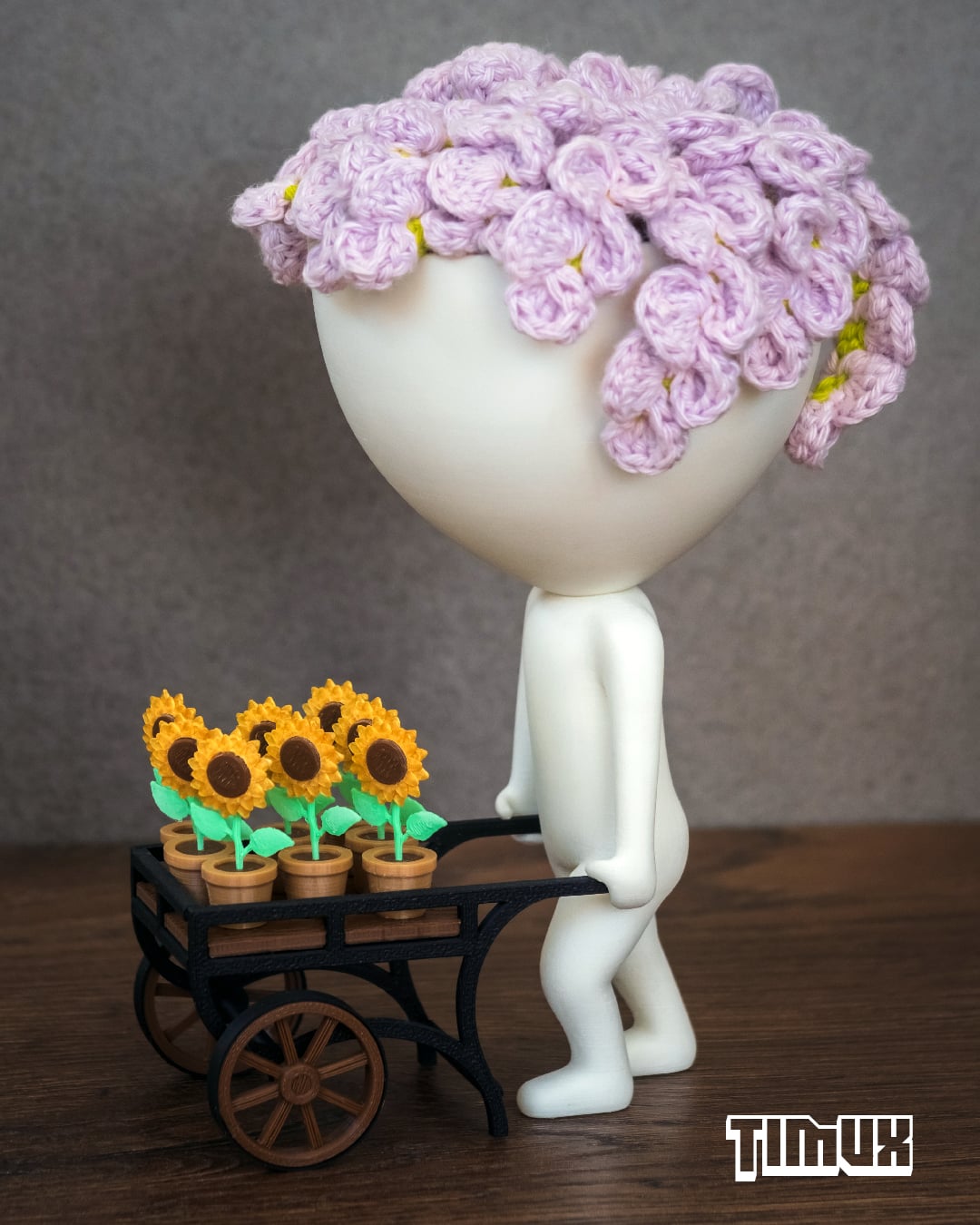 ROBERT PLANT WITH A SUNFLOWERS CART 3d model