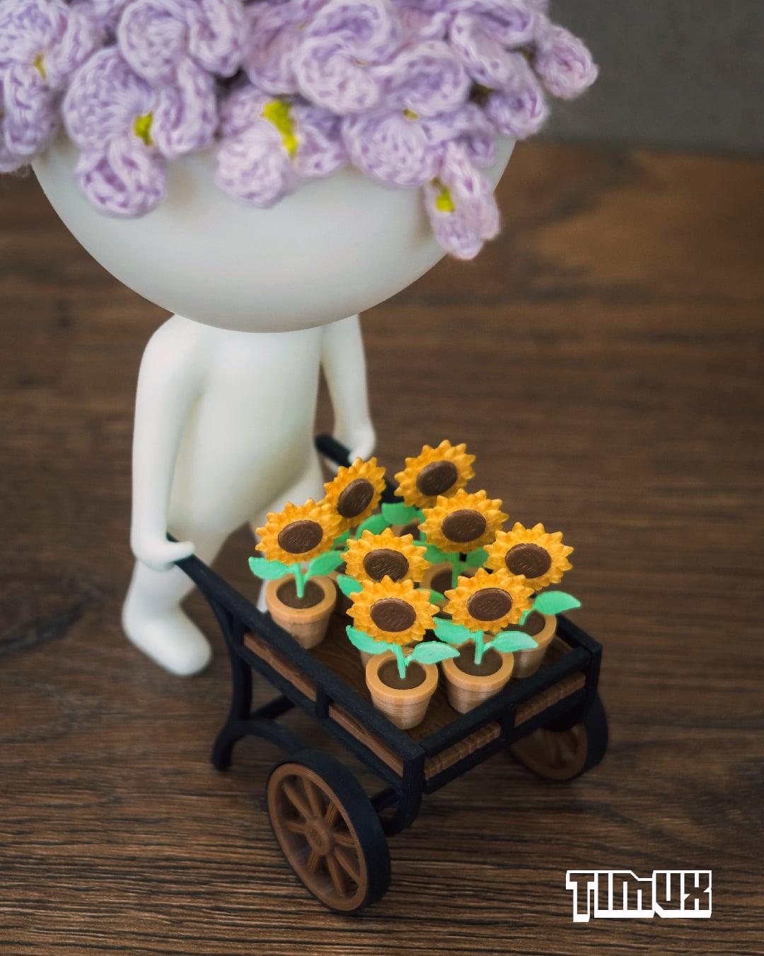 ROBERT PLANT WITH A SUNFLOWERS CART 3d model