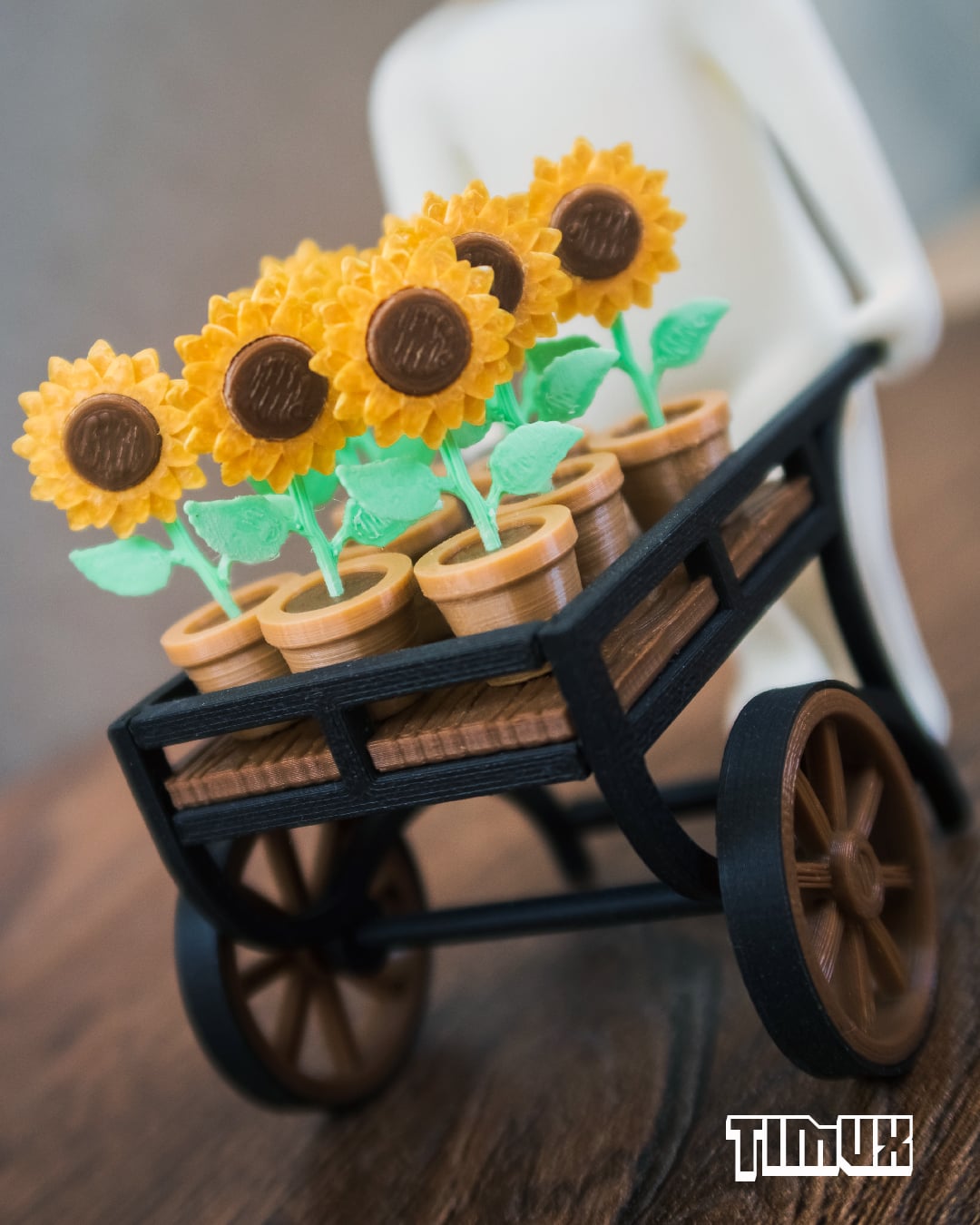 ROBERT PLANT WITH A SUNFLOWERS CART 3d model
