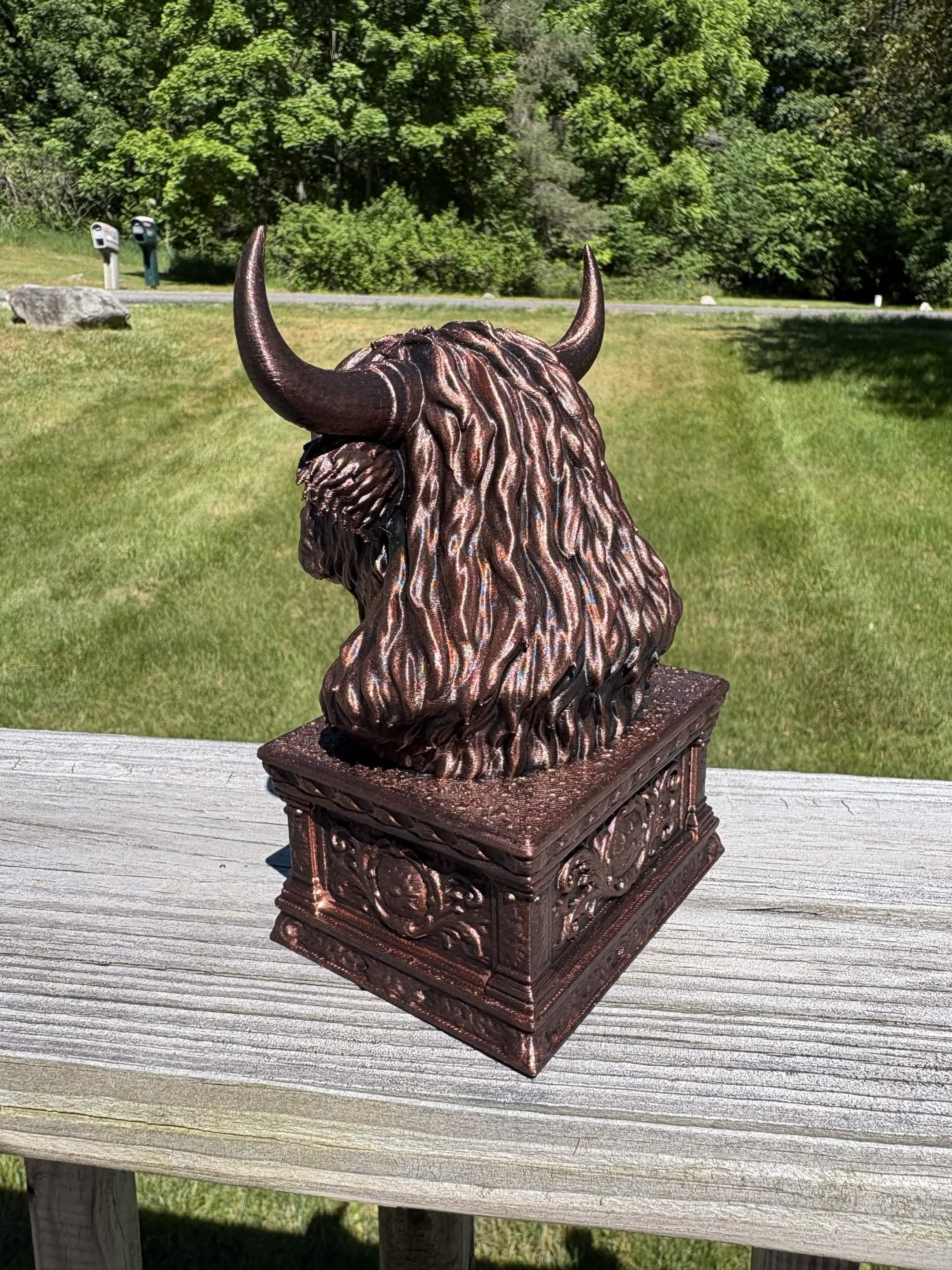 Highland Cow Bust 3d model