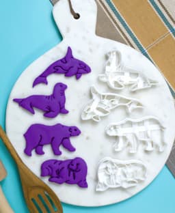 Arctic Animals Cookie Cutter Set 3d model