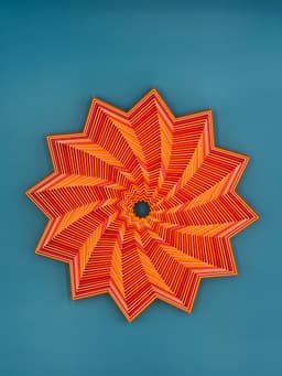 Fractal Star Fidget – 12 Points, 38 Rings of Mesmerizing Motion! 3d model