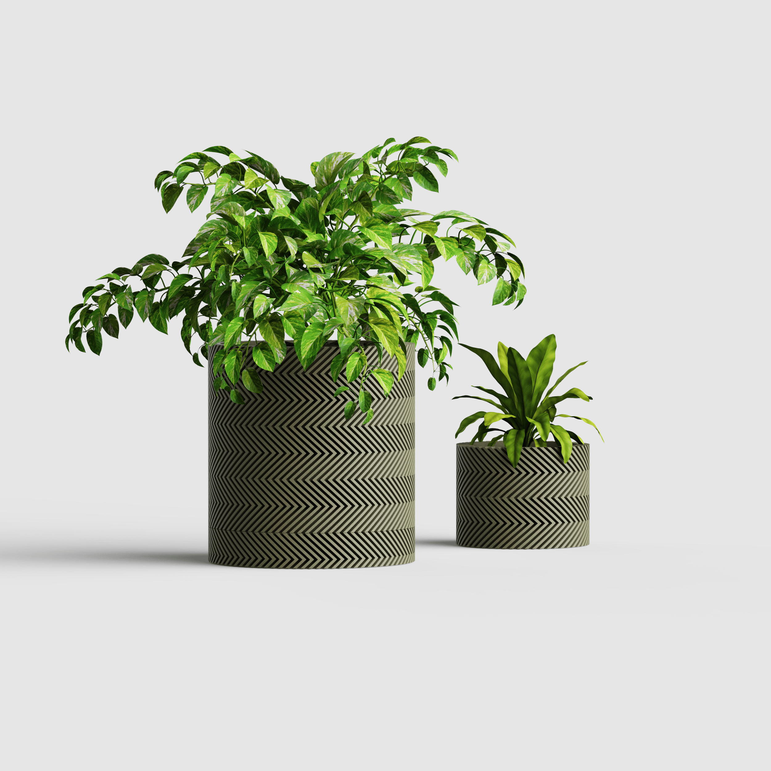 LIGHTNING Collection - Planter Set 3d model