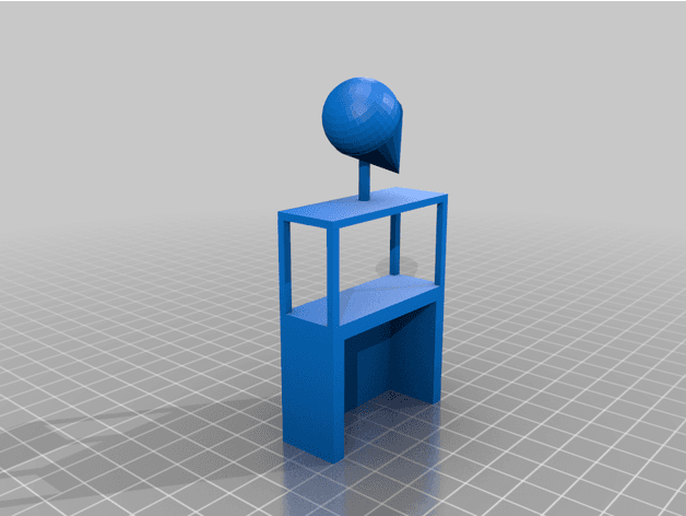 Ice Cream Stand Design for Dollhouses and Miniature Play 3d model