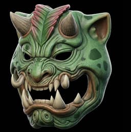 Venusaur Menpo Mask 3d model