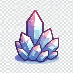 Crystal Cluster Flexi Keychain 3d model