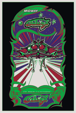 Wall art designs - Galaga Arcade Classic Poster 3d model