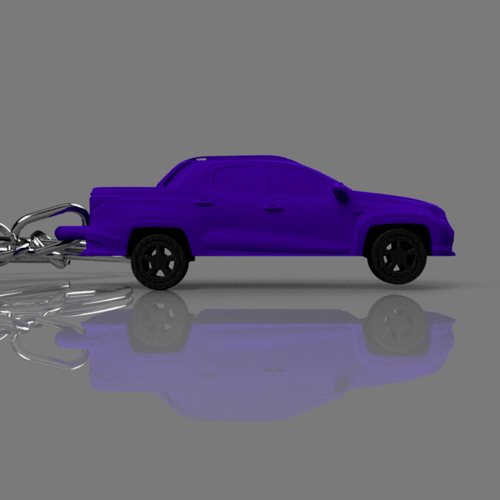 Fiat Strada Pickup Keychain 3d model