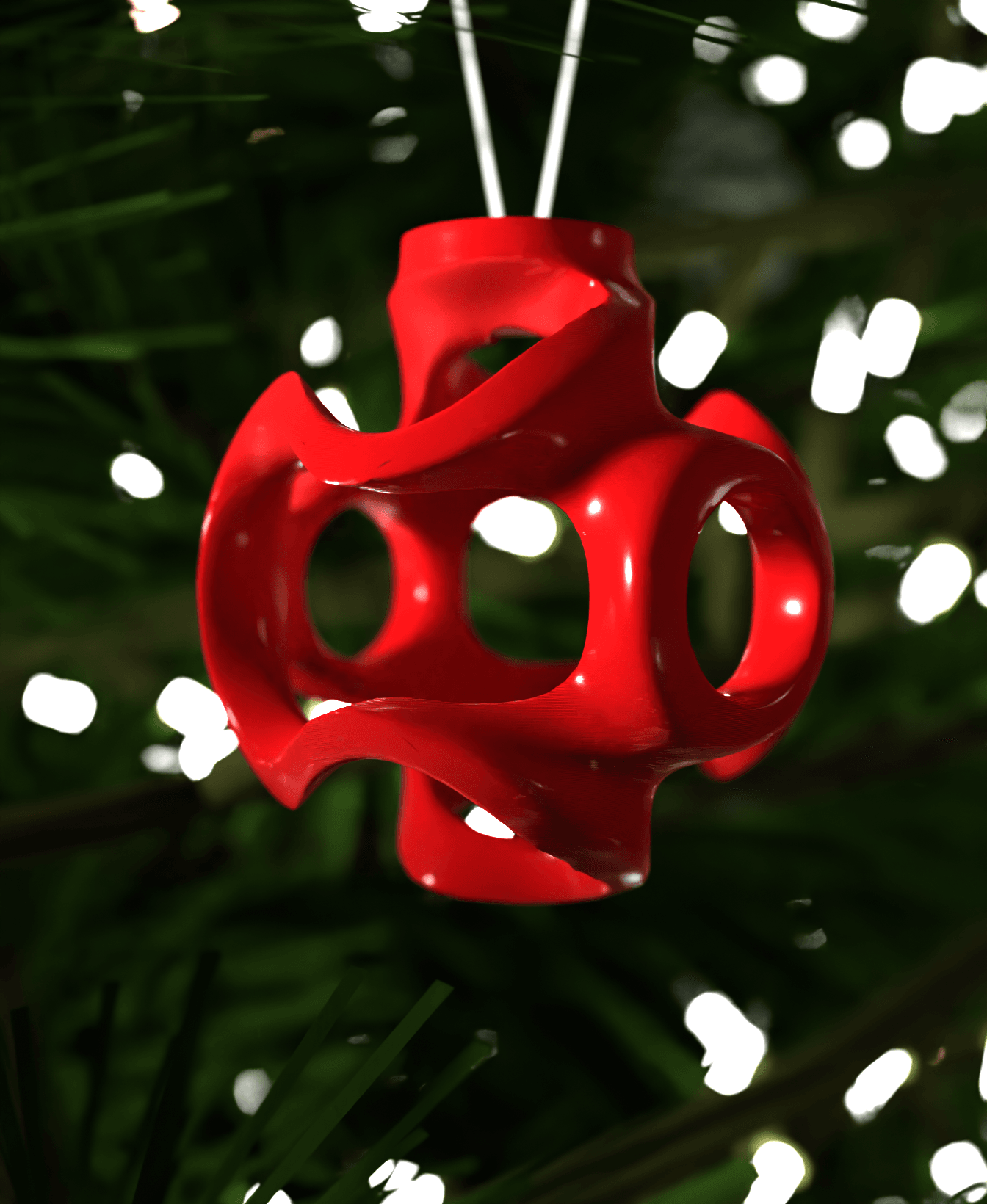 Christmas Ornament Fractal Frost 002 3d model