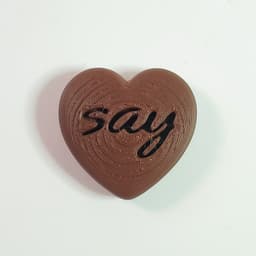 'Say You Love Me' Heart-Shape Chocolate Candies for Valentine's Day :: Delicious Desserts! 3d model