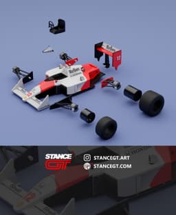 McLaren MP4 | ORIGINALS | Model kit car 3d model
