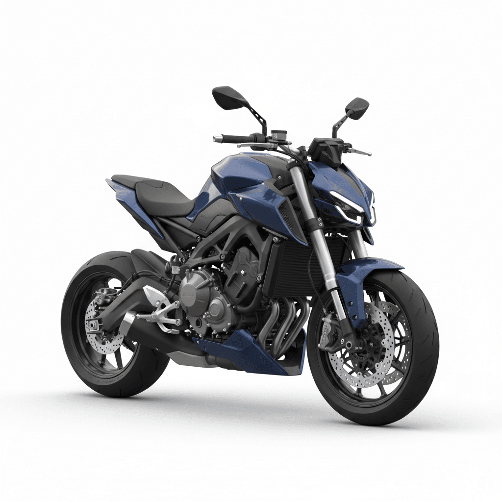 Brutus V9 Electric Cruiser Motorcycle 3d model