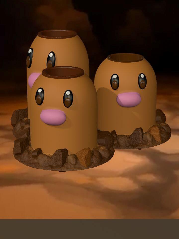 Remix of Blank Can Cup RETURNS! dugtrio pokemon 3d model