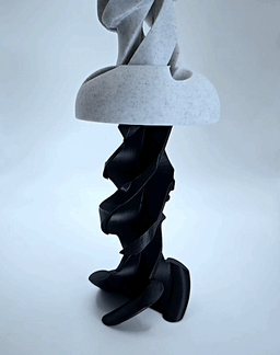 Moai Twist - Impossible Passthrough 3d model