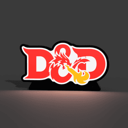 Dungeons and Dragons D&D Lightbox LED Lamp 3d model