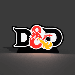 Dungeons and Dragons D&D Lightbox LED Lamp 3d model
