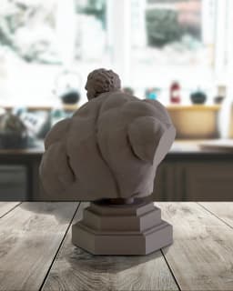 Hulk Bust Statue Figurine 3d model