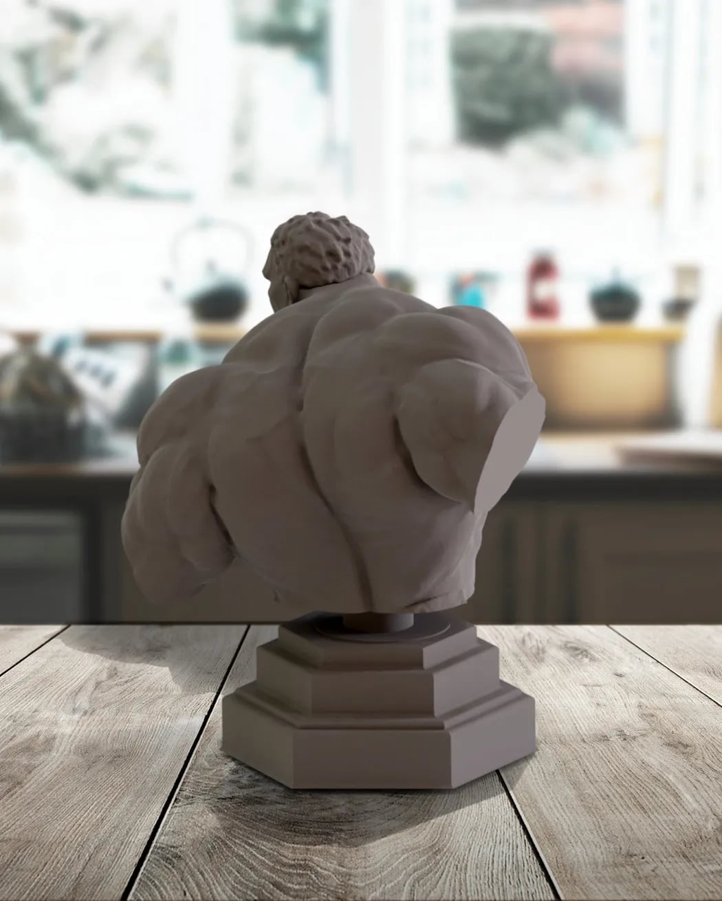 Hulk Bust Statue Figurine 3d model