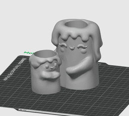Mother’s Day Candle Holder - Cute Decorative Gift - No Supports 3D Print STL/3MF 3d model