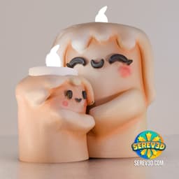 Mother’s Day Candle Holder - Cute Decorative Gift - No Supports 3D Print STL/3MF 3d model