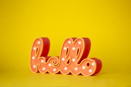 Hello - 3D Printable Marquee Sign 3d model