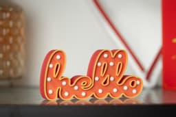 Hello - 3D Printable Marquee Sign 3d model
