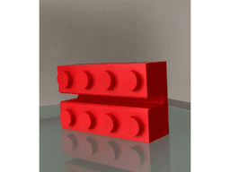 Brick Vertical Laptop Stand 3d model