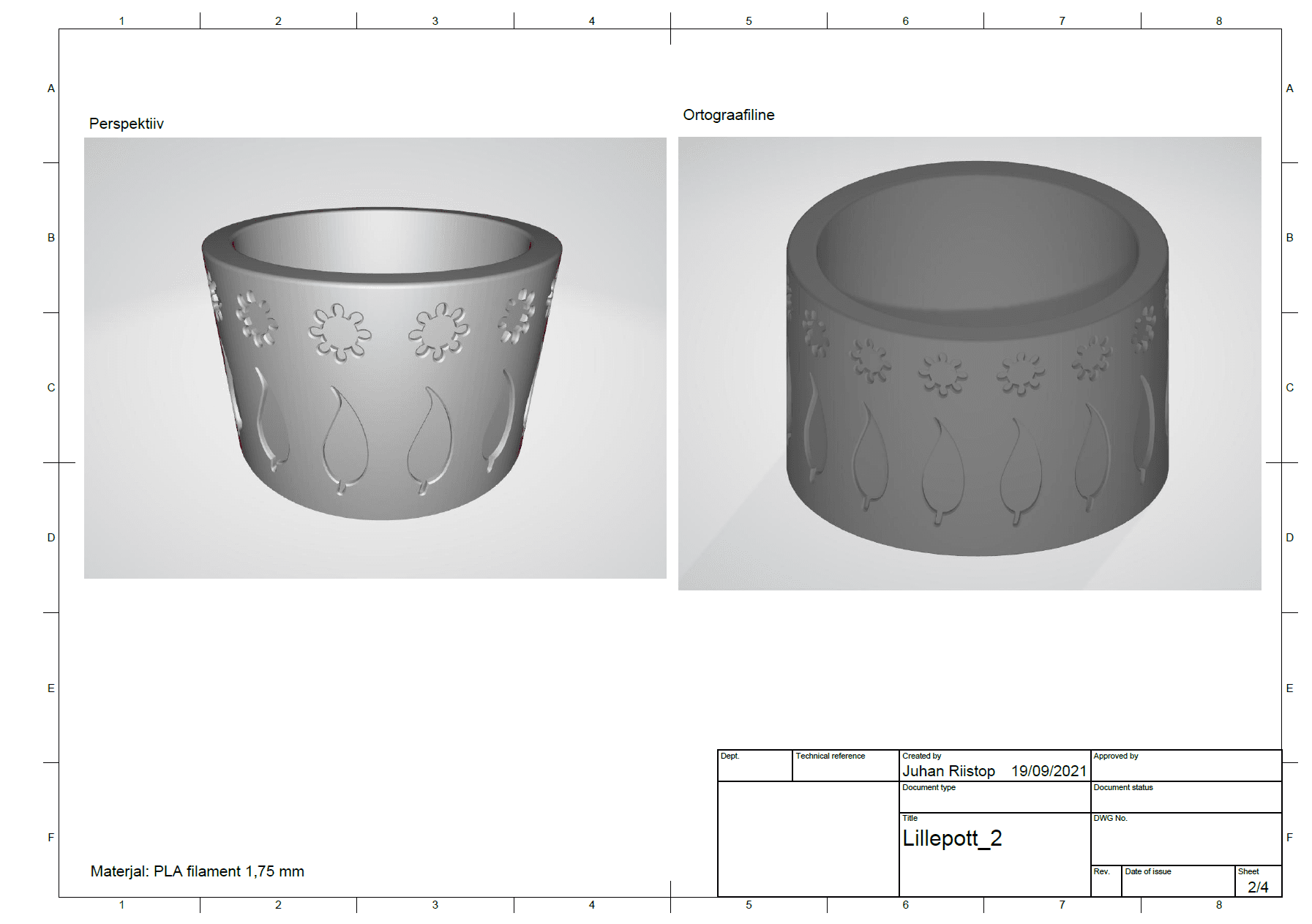 Flower pot 2.stl 3d model