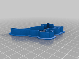 Thinner cat cookie cutters - 6 pack 3d model