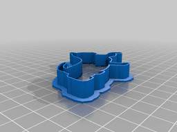 Thinner cat cookie cutters - 6 pack 3d model