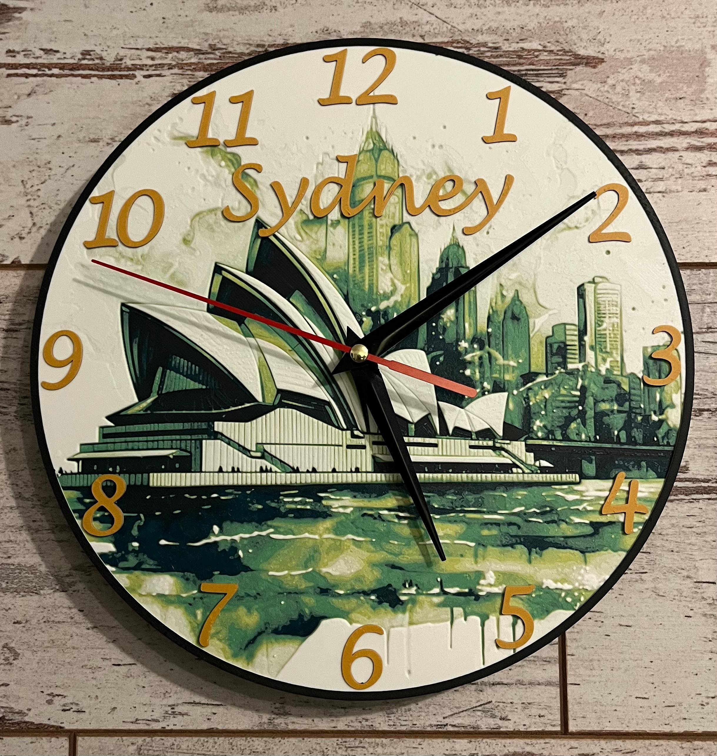 Sydney 'Time Zone' Clock 3d model
