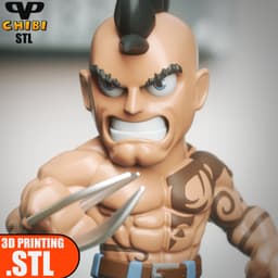 Daken Chibi STL for 3D Printing ChibiSTL 3DXM 3d model