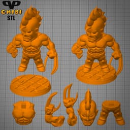 Daken Chibi STL for 3D Printing ChibiSTL 3DXM 3d model