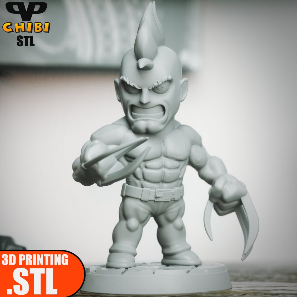 Daken Chibi STL for 3D Printing ChibiSTL 3DXM 3d model
